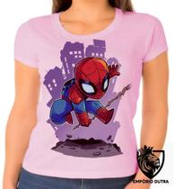 Baby look blusa Feminina ou Camiseta Unissex HOMEM ARANHA spiderman