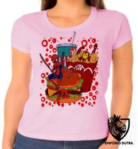 Baby look blusa Feminina ou Camiseta Unissex Homem ferro aranha deadpool