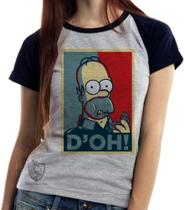Baby look blusa Feminina ou Camiseta Unissex Homer Simpsons D Baby look blusa Feminina ou Camiseta Unissex Homer Simpsons D