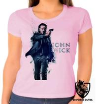 Baby look blusa Feminina ou Camiseta Unissex John Wick