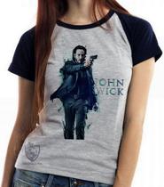 Baby look blusa Feminina ou Camiseta Unissex John Wick