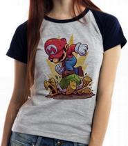 Baby look blusa feminina ou Camiseta unissex Mario Bros Baby look blusa feminina ou Camiseta unissex Mario Bros