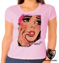 Baby look blusa Feminina ou Camiseta Unissex No I Cant garota chorando menina girl Baby look blusa Feminina ou Camiseta Unissex No I Cant garota chorando menina girl