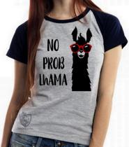 Baby look blusa Feminina ou Camiseta Unissex No Problhama Baby look blusa Feminina ou Camiseta Unissex No Problhama