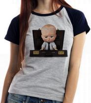 Baby look blusa Feminina ou Camiseta Unissex Poderoso chefinho