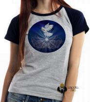 Baby look blusa feminina ou Camiseta unissex Pomba da paz