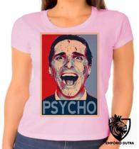 Baby look blusa Feminina ou Camiseta Unissex Psycho Patrick Batman Christian Bale Baby look blusa Feminina ou Camiseta Unissex Psycho Patrick Batman Christian Bale