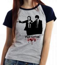 Baby look blusa feminina ou Camiseta unissex Pulp Fiction