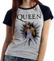 Baby look blusa feminina ou Camiseta unissex Queen Freddie Mercury