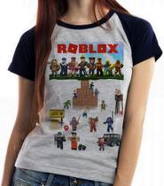 Baby look blusa feminina ou Camiseta unissex Roblox Personagens