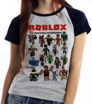 Baby look blusa feminina ou Camiseta unissex Roblox Skins