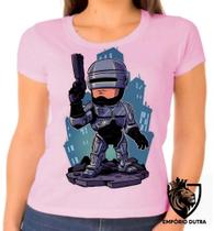 Baby look blusa Feminina ou Camiseta Unissex ROBOCOP robo policial futuro Baby look blusa Feminina ou Camiseta Unissex ROBOCOP robo policial futuro
