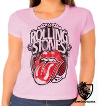 Baby look blusa Feminina ou Camiseta Unissex rolling stones retro boca lingua Baby look blusa Feminina ou Camiseta Unissex rolling stones retro boca lingua