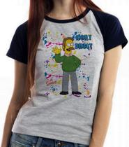Baby look blusa Feminina ou Camiseta Unissex Simpsons Flanders Iddily Diddly Baby look blusa Feminina ou Camiseta Unissex Simpsons Flanders Iddily Diddly