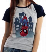 Baby look blusa Feminina ou Camiseta Unissex Spider Man