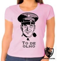 Baby look blusa Feminina ou Camiseta Unissex To de olho guarda policial vigilante Baby look blusa Feminina ou Camiseta Unissex To de olho guarda policial vigilante