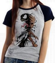 Baby look blusa feminina ou Camiseta unissex Venom Groot