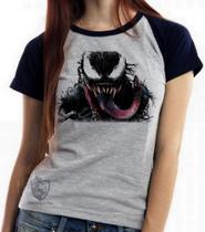 Baby look blusa feminina ou Camiseta unissex Venom Vilão