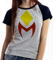 Baby look blusa Feminina ou Camiseta Unissex Wanda Vision simbolo Baby look blusa Feminina ou Camiseta Unissex Wanda Vision simbolo
