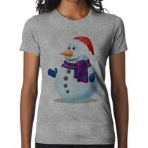 Baby Look Boneco de neve - Foca na Moda