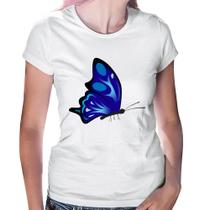 Baby Look Borboleta Azul - Foca na Moda