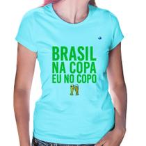 Baby Look Brasil na Copa eu no copo - Foca na Moda