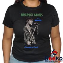 Baby Look Bruno Mars 100% Algodão Live in Brazil 2024 Blusa Feminina Bruninho Brasil Pop Geeko 02