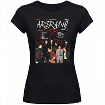 Baby Look BTS Arirang Estampas Kpop Premium Algodão 100%