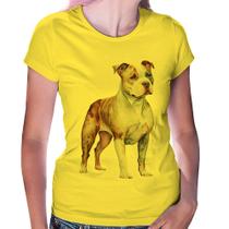 Baby Look Cachorro Pitbull - Foca na Moda
