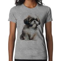 Baby Look Cachorro Shih Tzu Filhote - Foca na Moda