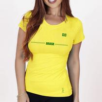 Baby Look Camiseta Camisa Blusa Feminina do Brasil Copa Bandeira Mulher Patriota
