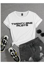 Baby Look Camiseta Twenty One Pilots Camisa 100% Algodão