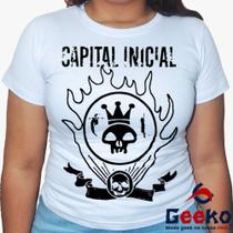 Baby Look Capital Inicial 100% Algodão - Rock - Geeko