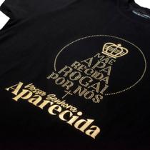 Baby Look Católica Nossa Senhora Aparecida Mãe Aparecida Rogai Por Nós Cor:Azul escuroTamanho:P Baby Look Católica Nossa Senhora Aparecida Mãe Aparecida Rogai Por Nós Cor:Azul escuroTamanho:P