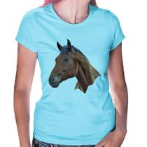 Baby Look Cavalo Arte Mosaico - Foca na Moda