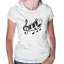 Baby Look Clave De Sol Teclas - Foca na Moda