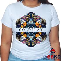 Baby Look Coldplay 100% Algodão Discografia Geeko