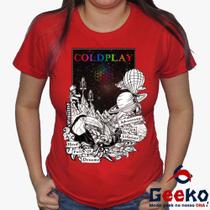 Baby Look Coldplay 100% Algodão - Rock - Alternativo - Geeko