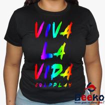 Baby Look Coldplay Viva La Vida 100% Algodão - Alternativo - Rock - Geeko