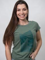 Baby Look Concept Geometric Verde Escuro Baby Look Concept Geometric Verde Escuro