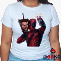 Baby Look Deadpool e Wolverine 100% Algodão - Geeko Baby Look Deadpool e Wolverine 100% Algodão - Geeko