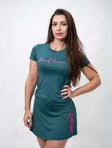 Baby Look Dry Cool Raquete Verde Escuro