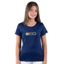 Baby Look Esportiva Dry Zeiq Azul Marinho e Gold
