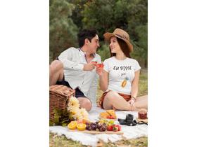 Baby Look Estampada Eu Disse YES Branca