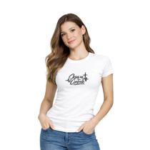 Baby Look Feminina 100% Algodão Católica Estampa em DTF Jesus no Controle EI-2627 Baby Look Feminina 100% Algodão Católica Estampa em DTF Jesus no Controle EI-2627