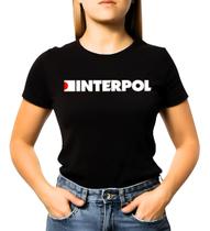 Baby Look Feminina Banda Interpol 100% Algodao Modelo 02 Baby Look Feminina Banda Interpol 100% Algodao Modelo 02