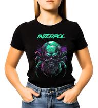 Baby Look Feminina Banda Interpol 100% Algodao Modelo 03 Baby Look Feminina Banda Interpol 100% Algodao Modelo 03