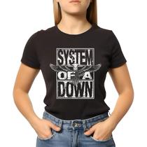 Baby Look Feminina Banda System Of A Down Aguia