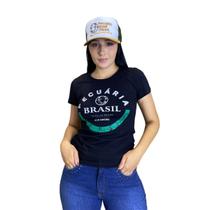 Baby Look Feminina Pecuária Brasil Manga Curta com Estampa-Os Vaqueiros Baby Look Feminina Pecuária Brasil Manga Curta com Estampa-Os Vaqueiros