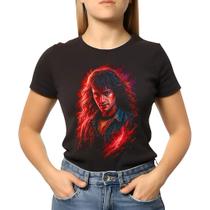 Baby Look Feminina Stranger Things Eddie Munson Premium